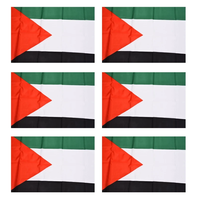 6X bandiera nazionale della palestina 5Ft X 3Ft