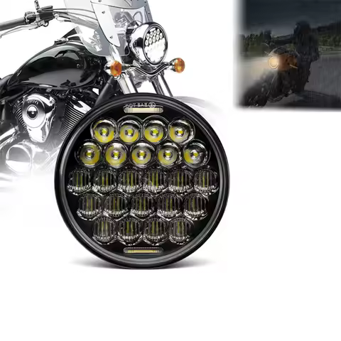 Universal 5.75 Inch Led Car Motorcycle Headlight IP67 Waterproof For Harley Sportster Dyna Iron 883 Triumph Lamp Headlamp