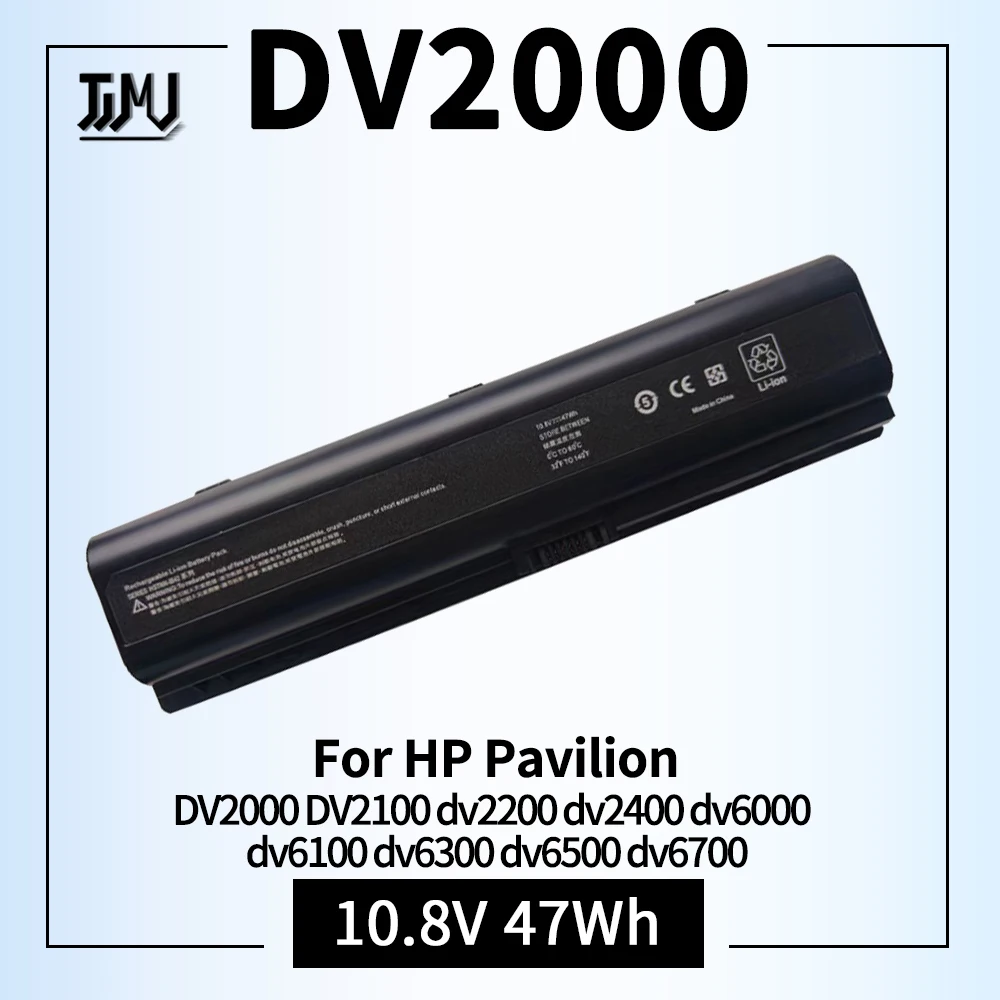 Laptop Battery for HP Pavilion DV2000 DV2100 dv2200 dv2400 dv6000 dv6100 dv6300 dv6500 dv6700 Compaq Presario C700 Battery