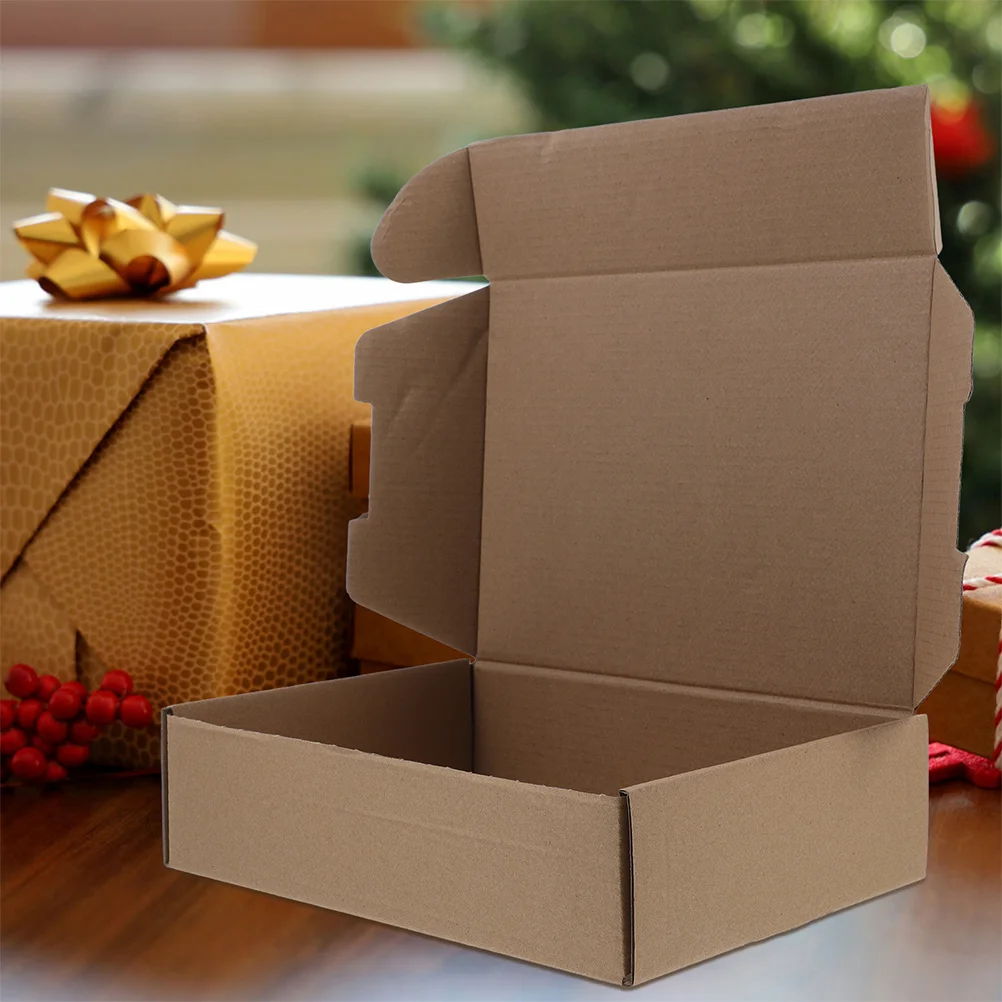 10 Pcs Boxes for Moving Carton Cardboard Shipping Indoor Brown Glassware Packing