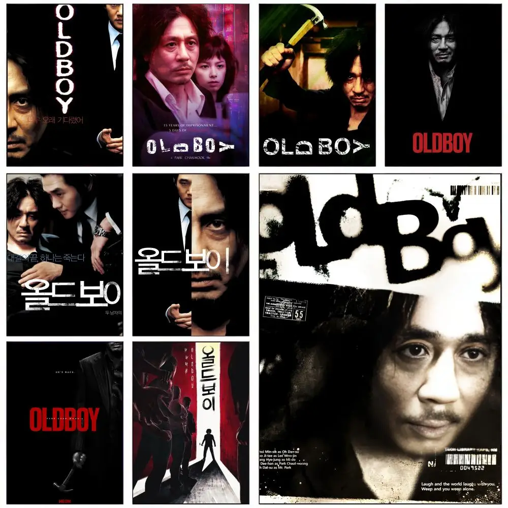 

Fashion Movie O-Oldboys Poster For Office Bedroom Coffee Home Decor Durable Waterproof Aesthetic Stickers Wall Art HD