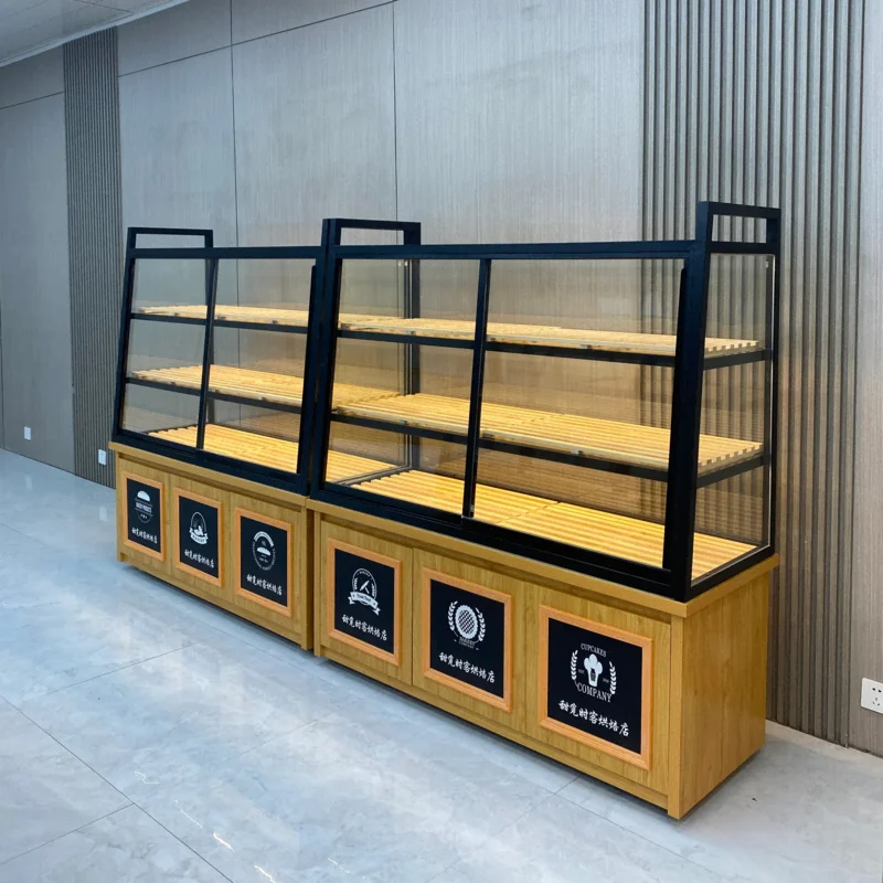 

Customize.Hongzhan ODE/OEM Cake Display Cabinet Bakery Iron Frame Bakery Furniture Showcase Dessert Shop