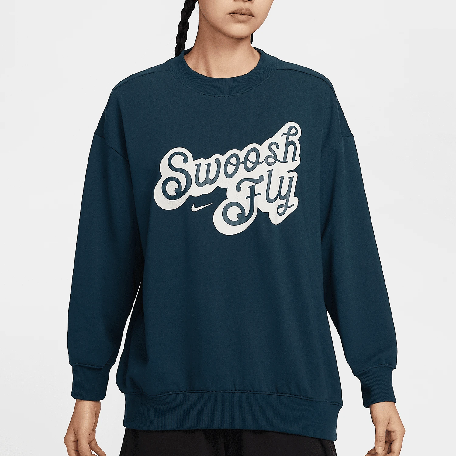 

Nike Official Genuine Swoosh Fly Women's Knit Sports Pattern Sweatshirt FZ5515-478