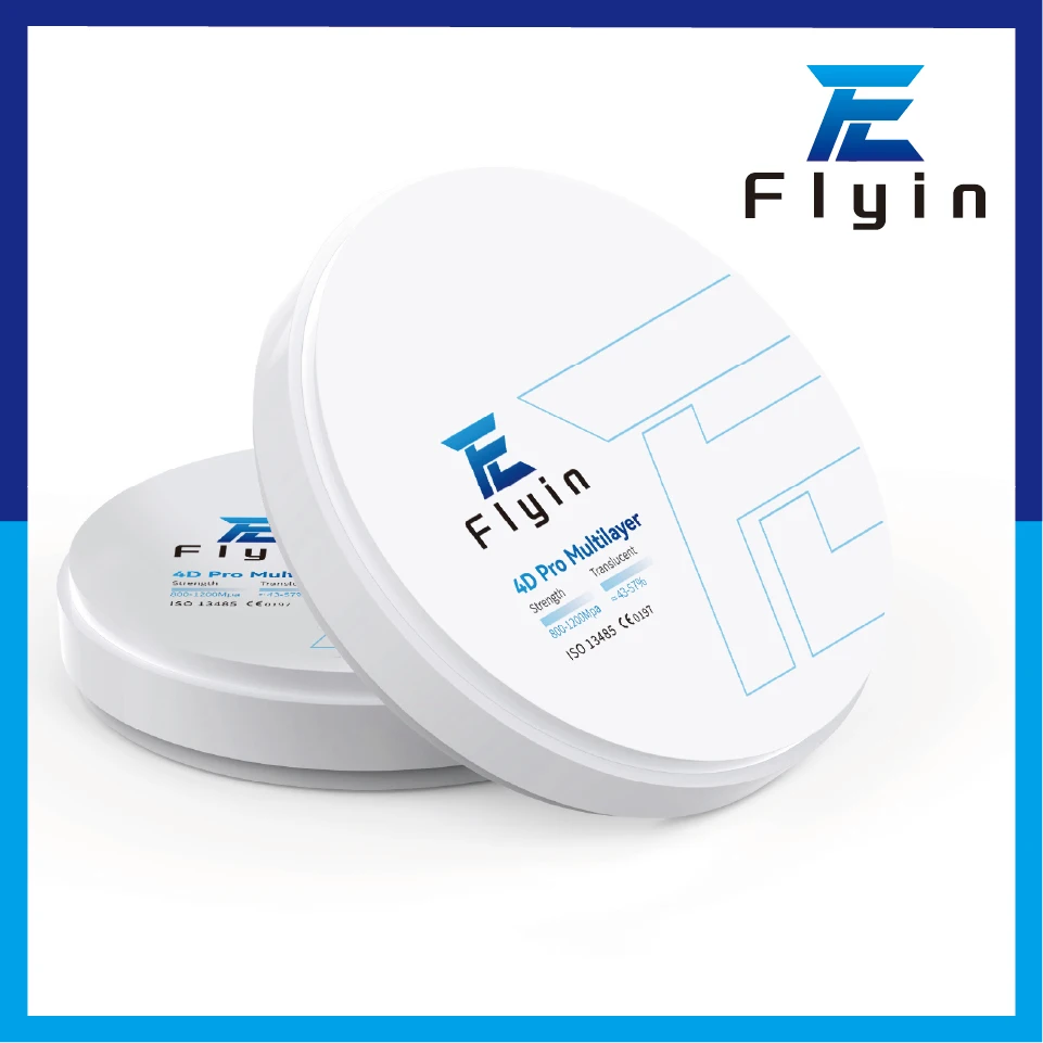 FLYIN Dental zirconia block Circonio 8 Layers 4D Pro Multilayer Zirconia  Natural Transitions Para Laboratorio Dental