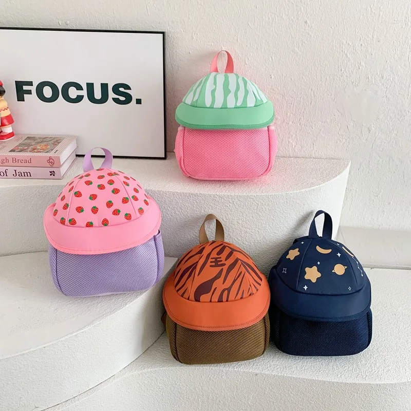 Kid Backpack Cute Cartoon Kindergarten Cartoon Pink Mini Travel Bag Schoolbag Preschool Gift for Toddler Girl Boy 3-6