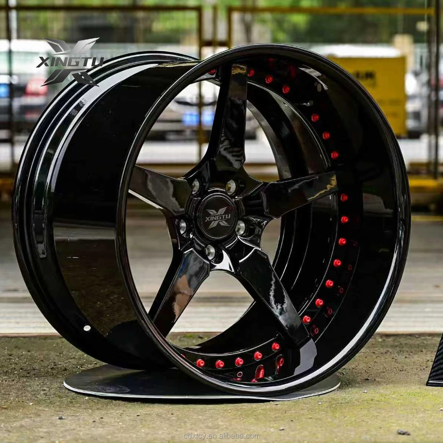XINGTU 2-Piece Forged Racing Car Wheels 5x114.3 5x120 5x112 4x100 5x114.3 Deep Dish Alloy Forged Rims For