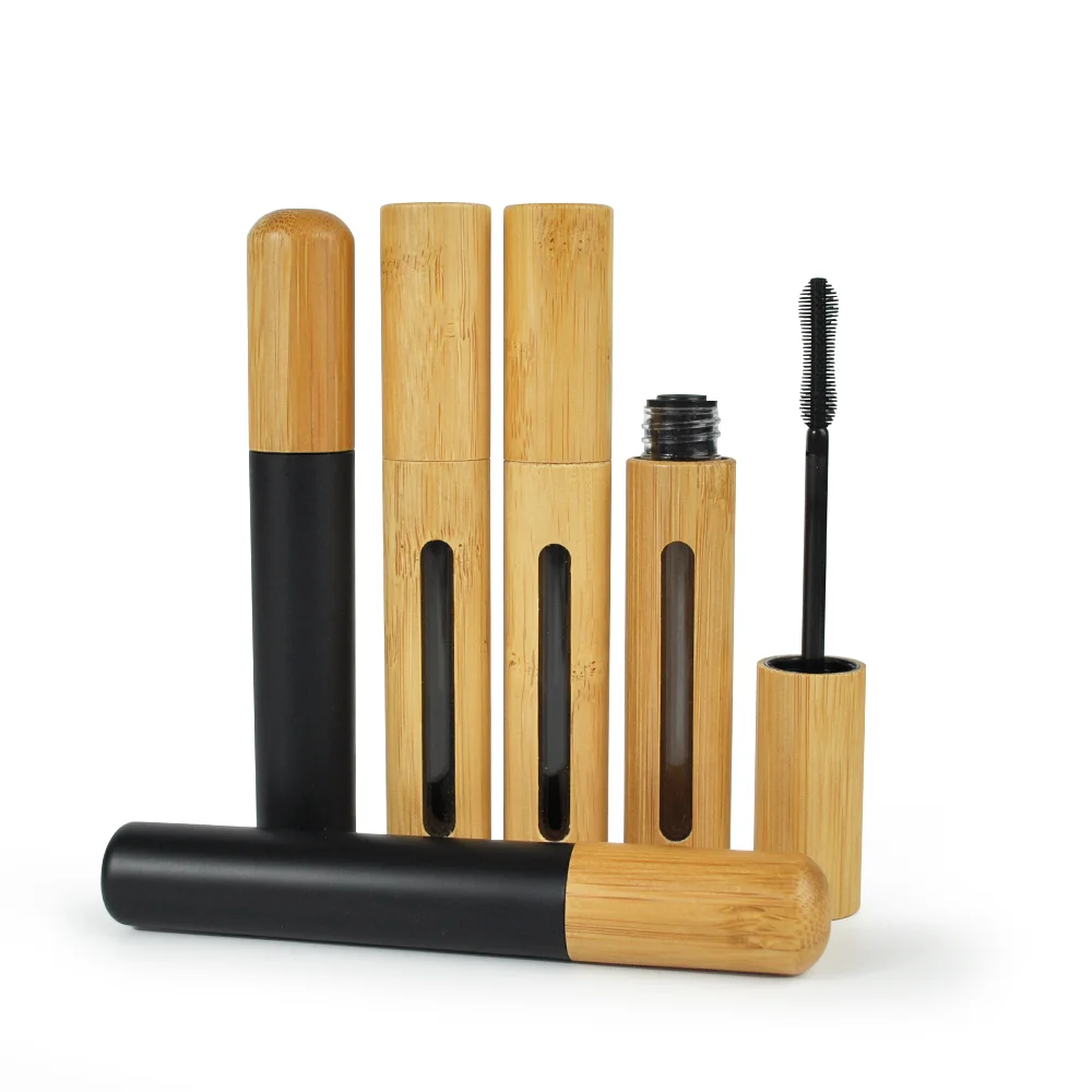 

6ml High-grade Bamboo Empty Container Mascara Tube/wood Mascara Wang/eyelash Tube Natural Bamboo Cosmetic Packaging 50pcs
