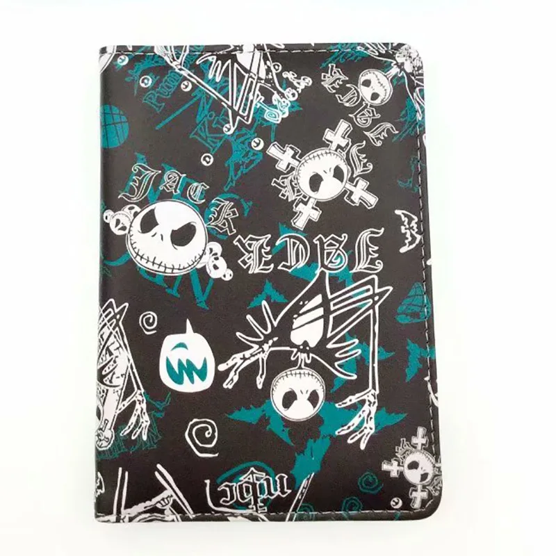 Disney The Nightmare Before Christmas 80G Thicker Passport Holder PU Leather Women Men Passport Cover Case Card ID Holders