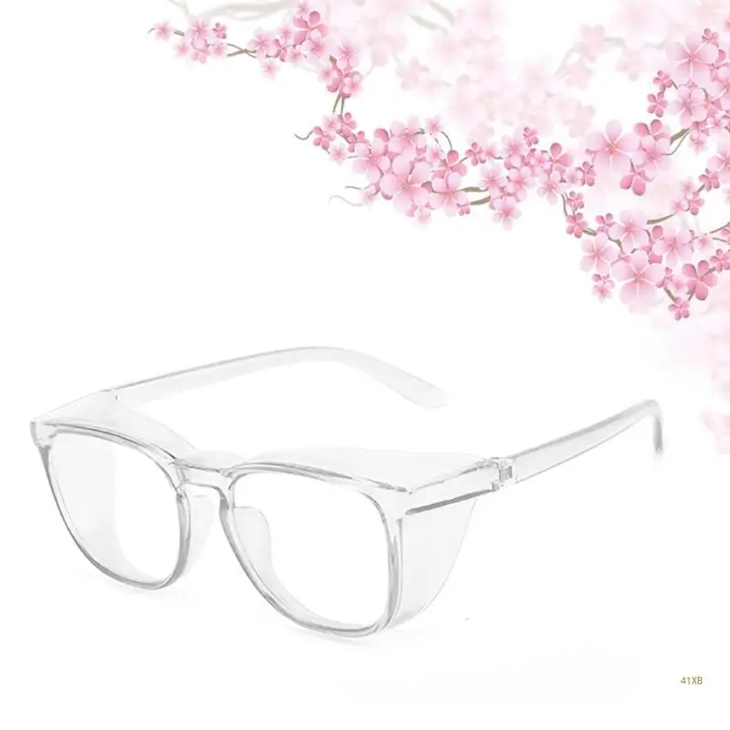 

41XB Vented Safety Goggles Clear Eye for Protection Anti Fog Glasses Protective Anti