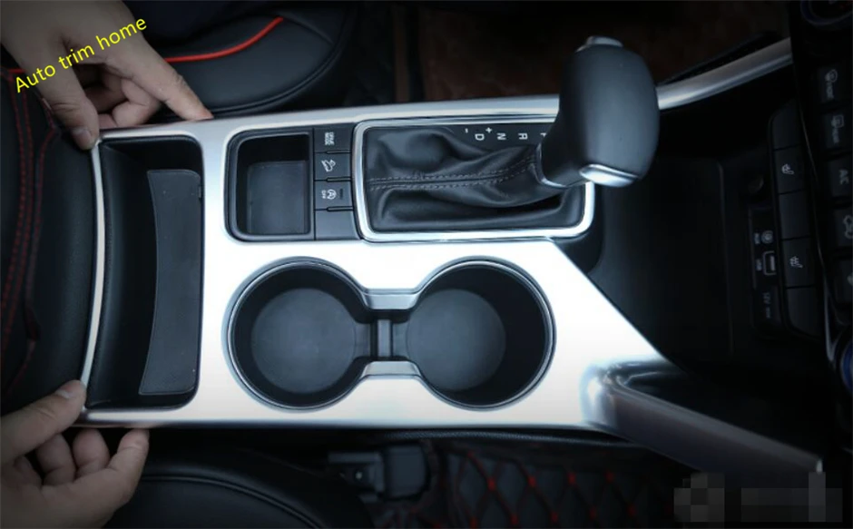 

Lapetus стенды внутренняя коробка передач панель/держатель стакана воды крышка отделка Подходит для KIA Sportage 2016 - 2020 ABS/авто аксессуары