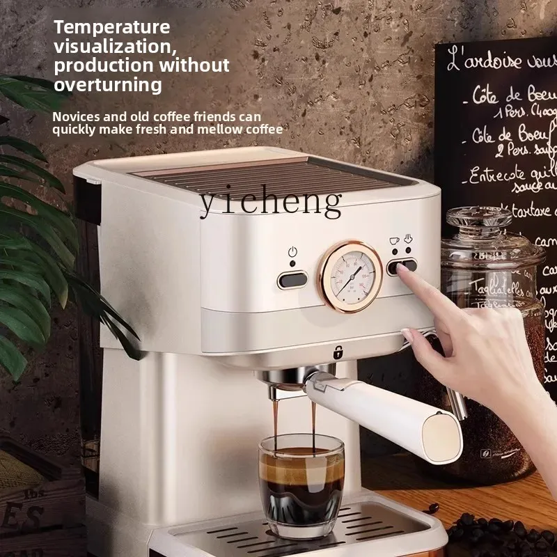 

ZC Coffee Machine Household Small Semi-Or Full-Automatic Office Extraction Steam Foam Integrated High Pressure Coffee