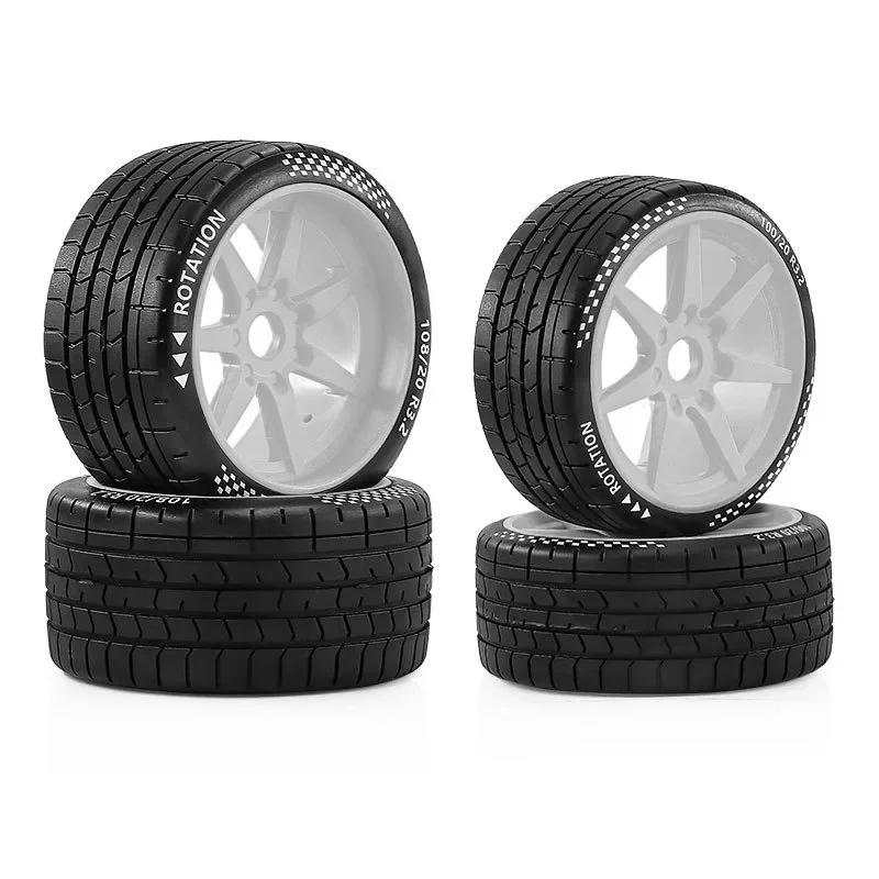 Juego de ruedas y neumáticos RC de 4 Uds (17mm hexagonal) para ARRMA 1/7 Felony 6S BLX FSR RC pieza de actualización de coche Kit de reemplazo de ruedas y neumáticos de carreras de carretera