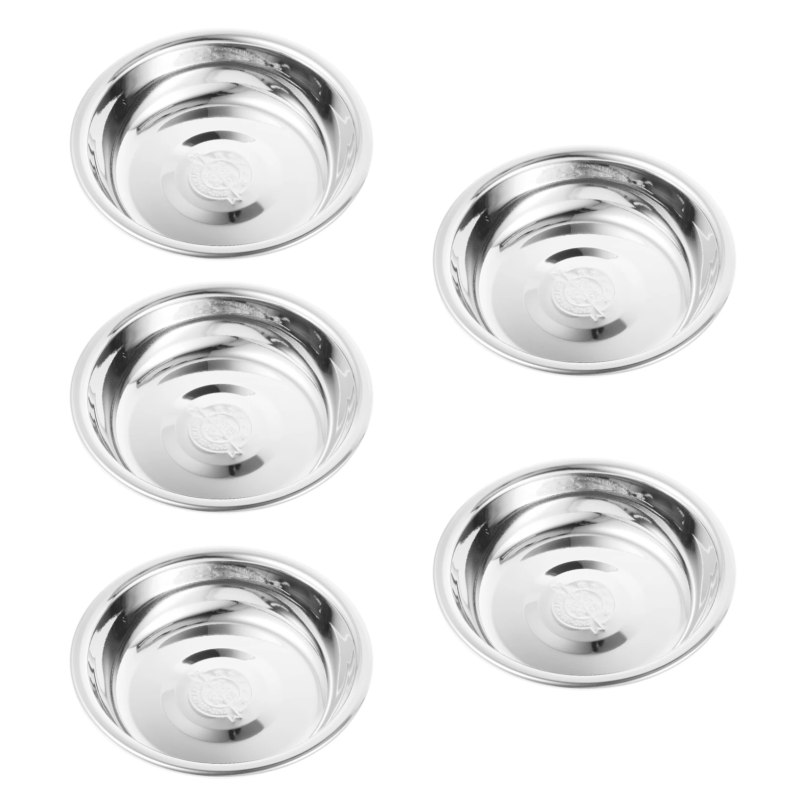 

5pcs Stainless Steel Cat Bowl High Large Size Durable Reusable Pet Feeder Non Slip Dog Water Bowl Kitten Food