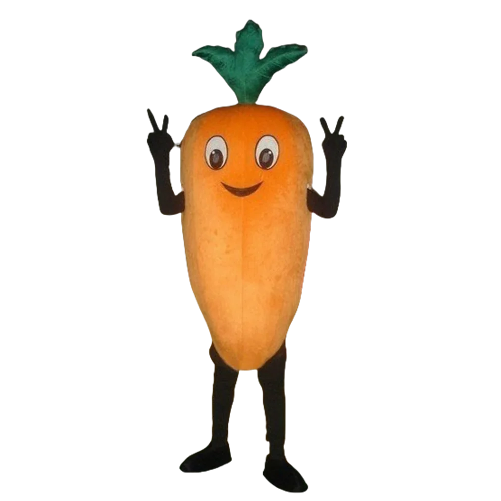 Factory Direct Easter Carrot Mascot Costume Adult Size Cartoon Character Mascotte Outfit Suit Fancy Dress Easter Costumes SW812