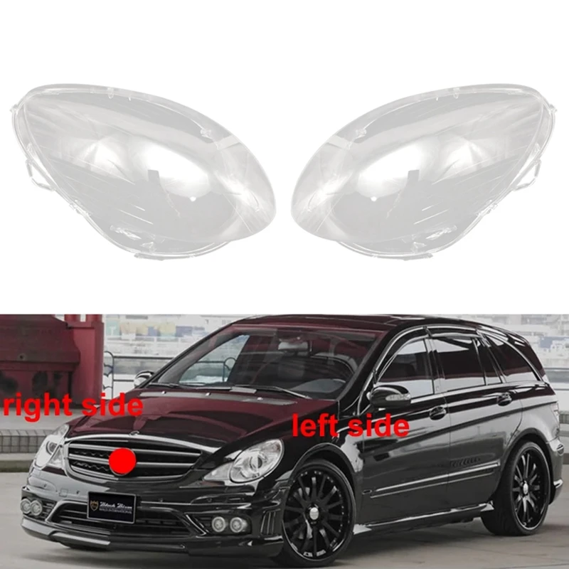 

Car Headlight Shell Lamp Shade Transparent Lens Cover Headlight Cover For Benz R-Class W251 R350 R500 2006-2008