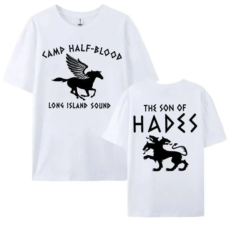 Custom Camp Half Blood 2-Sided T Shirt Percy Jackson Print Tshirt Men's Women Clothing Fashion Vintage Cotton T-shirt Streetwear