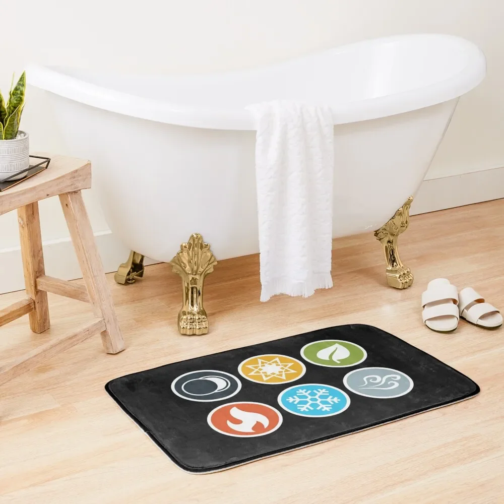 

Element Symbols HQ - Compact Vertical - Gloomhaven inspired Bath Mat Bathrooms Accessories Novelties Sleeping Room Rugs Mat