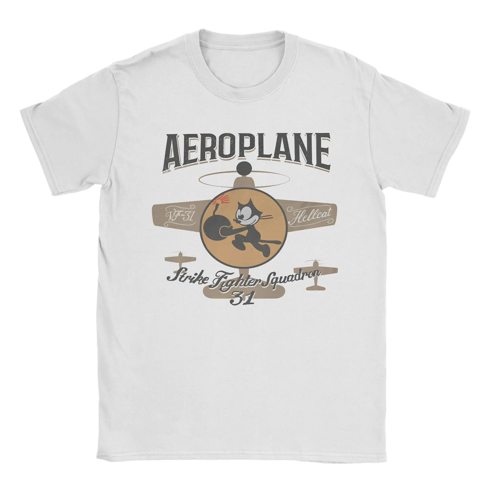 

Мужская футболка Felixing Airplane VF-31, новинка, футболки из 100% хлопка с короткими рукавами, темно-синяя футболка США с круглым вырезом, летняя футболка