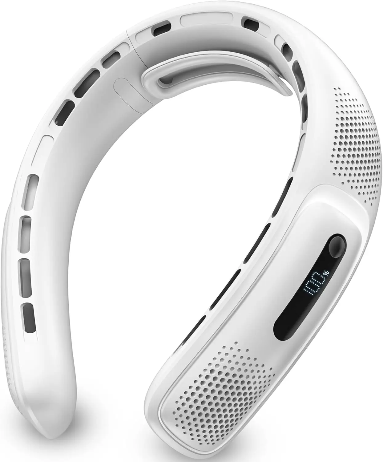 

Новинка 2026: Обновленный портативный шейный вентилятор с функцией обдува холодным воздухом, перезаряжаемый персональный мини-охладитель с 3 скоростями, LED-дисплеем, 4 режимами работы