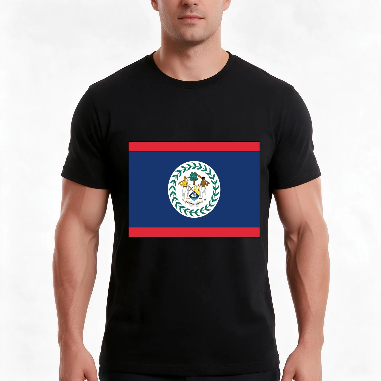 A Cultured Belize Flag T-Shirt Summer Casual Cotton Tee Oversized Streetwear Tops Vintage Graphic Print Unisex Men Women