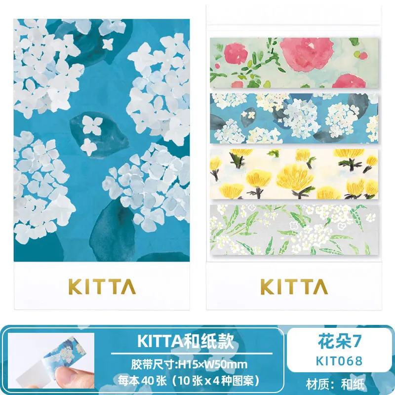 Japan Kitta Kleine Schattige Washi Papier Tape Decoratie Diy Handgemaakte Kleine Verse Decoratie Transparante Sticker Handboek Plak Tape