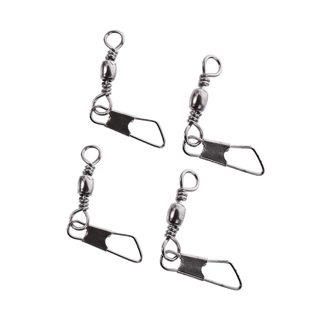 Buckle With Interlock Tackle Hanging Snap Fishing Pins Swivels Solid Rings Fishing Line Connector