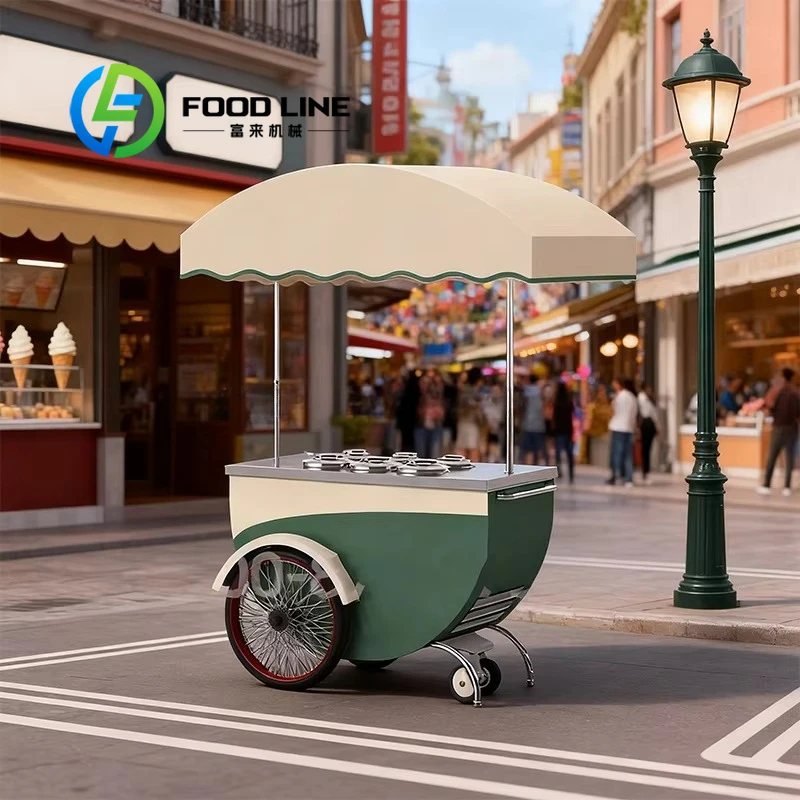 WholesaleCustomized Mobile Shopping Handcart Flower Float Stall Snack Display Stand for Outdoor Trade Show Events