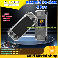 Retroid Pocket 4 Pro Retro Handheld Game Console RAM 8+128G WiFi 6.0 Bluetooth 5.2  3D Hall Sticks 4.7 Inch Touch Screen PSP PS2