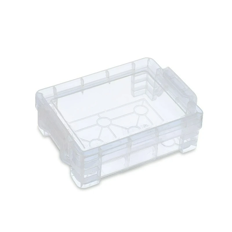 Clear Plastic Storage Box Desktop Organizer