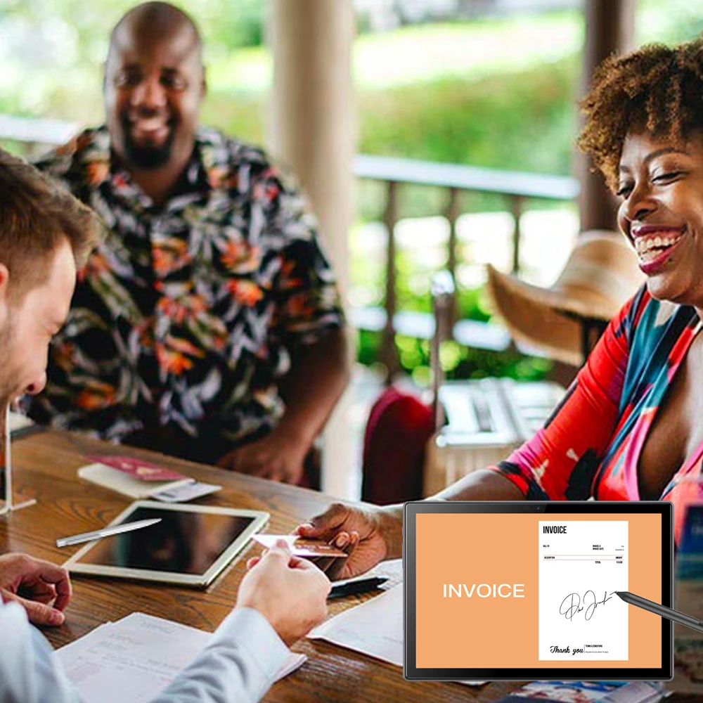 

2026 new High tech 10 inch store POS Nfc click to pay Android tablet no battery smart touch screen with charging dock station