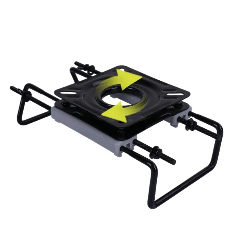 For Speedboat Rubber Boat Seat Slide Rail Turntable, Adjustable Base, Beam Mount 360 ° Rotation