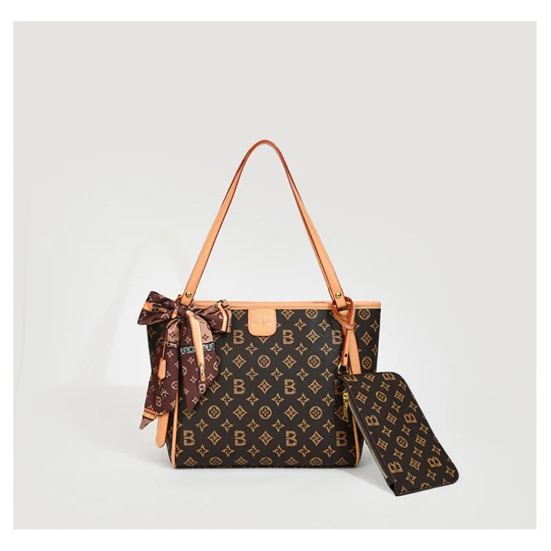 

Brand Women's Handbag 2025 New Autumn/Winter Fashion Large Capacity Designer Shoulder Bag Retro Luxury Handheld Crossbody Mother
