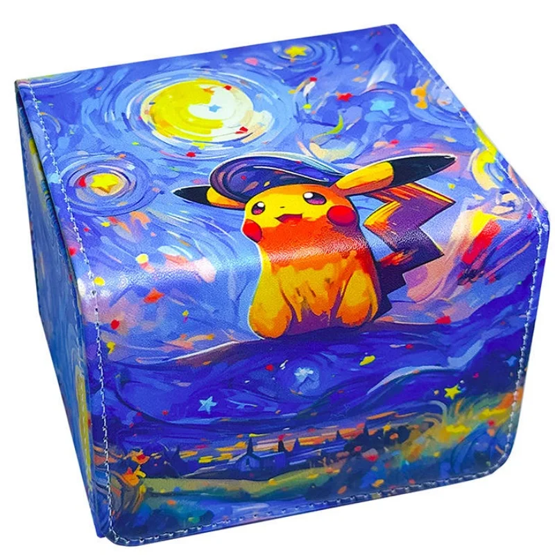 Gengar Snorlax Acerola Iono Rosa Ptcg caja de almacenamiento de tarjetas de colección portátil de alta calidad, regalo de figuras de juguete de acción de Anime