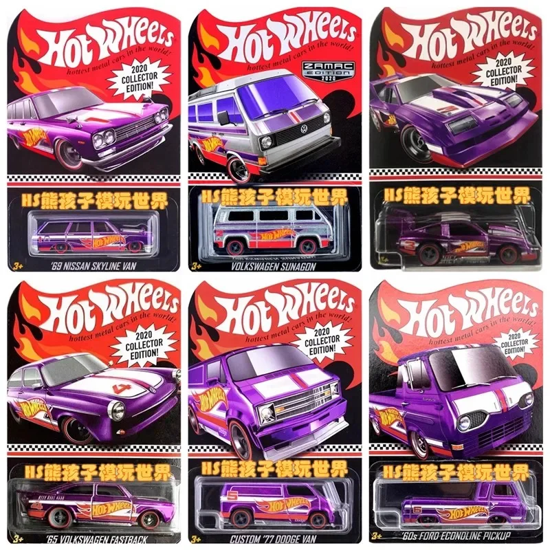 1/64 Hot Wheels 2020 Collector Edition Red Line Car Model 69 NISSAN Skyline Van Collectible Room Ornament Boy Birthday Toy Gift view 6
