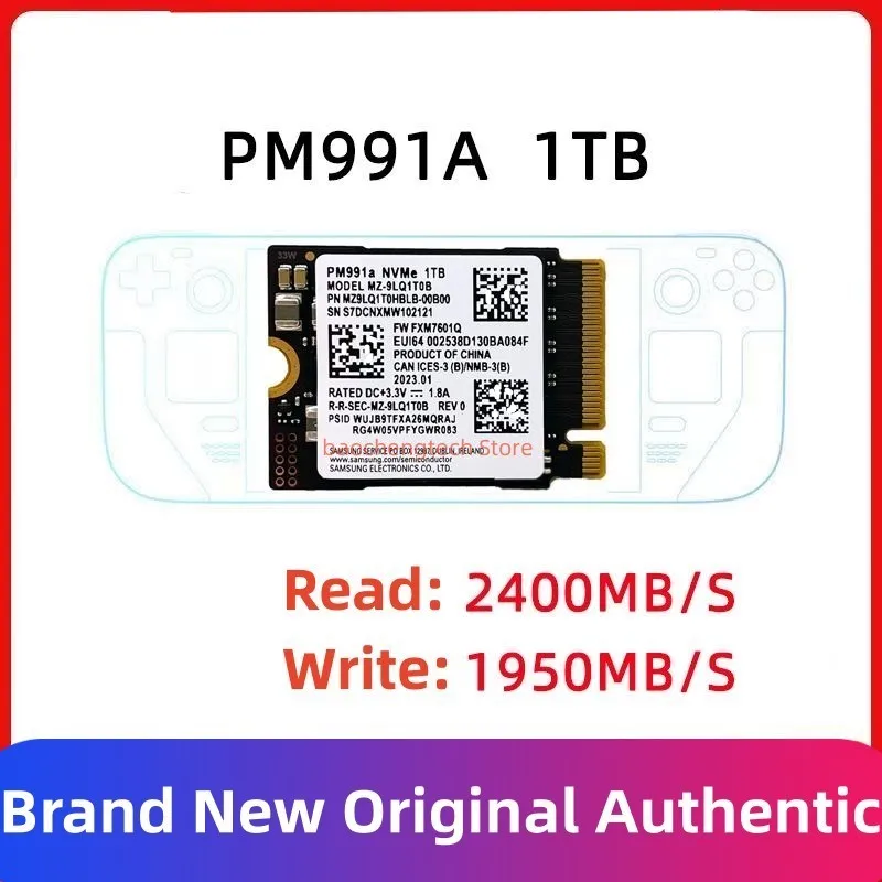 Imagem -03 - Estado Sólido para Microsoft Surface Pro Pro x Laptop Ssd Pm991 Pm991a 512gb 1tb M.2 Nvme 2230 Pcie3.0 x Unidade de