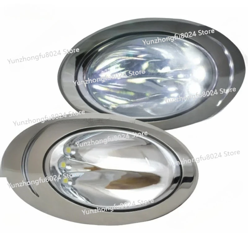 

12V Side Mount LED Docking Back-up Light Pair 316 Stainless Steel Marine Boat RV