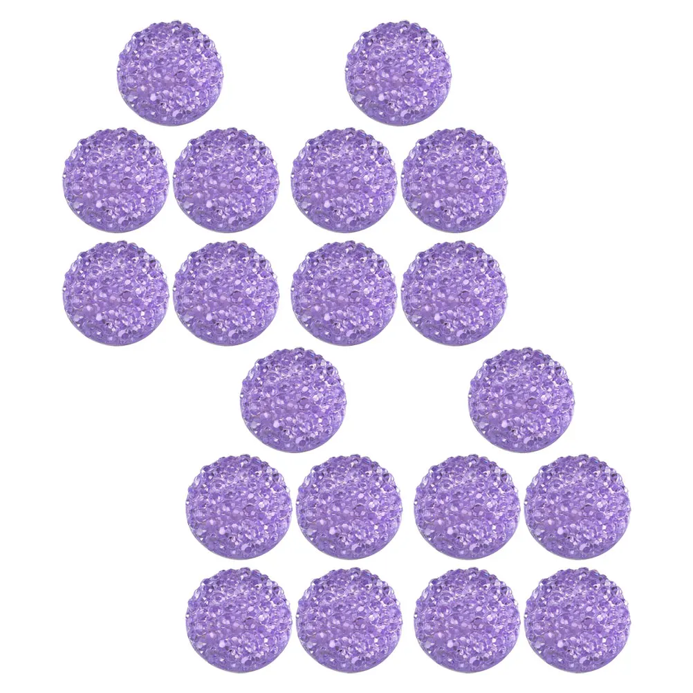 

20pcs Round Thumbtacks Decorative Tacks for Bulletin Boards Cork Supplies Purple Colored Versatile Use