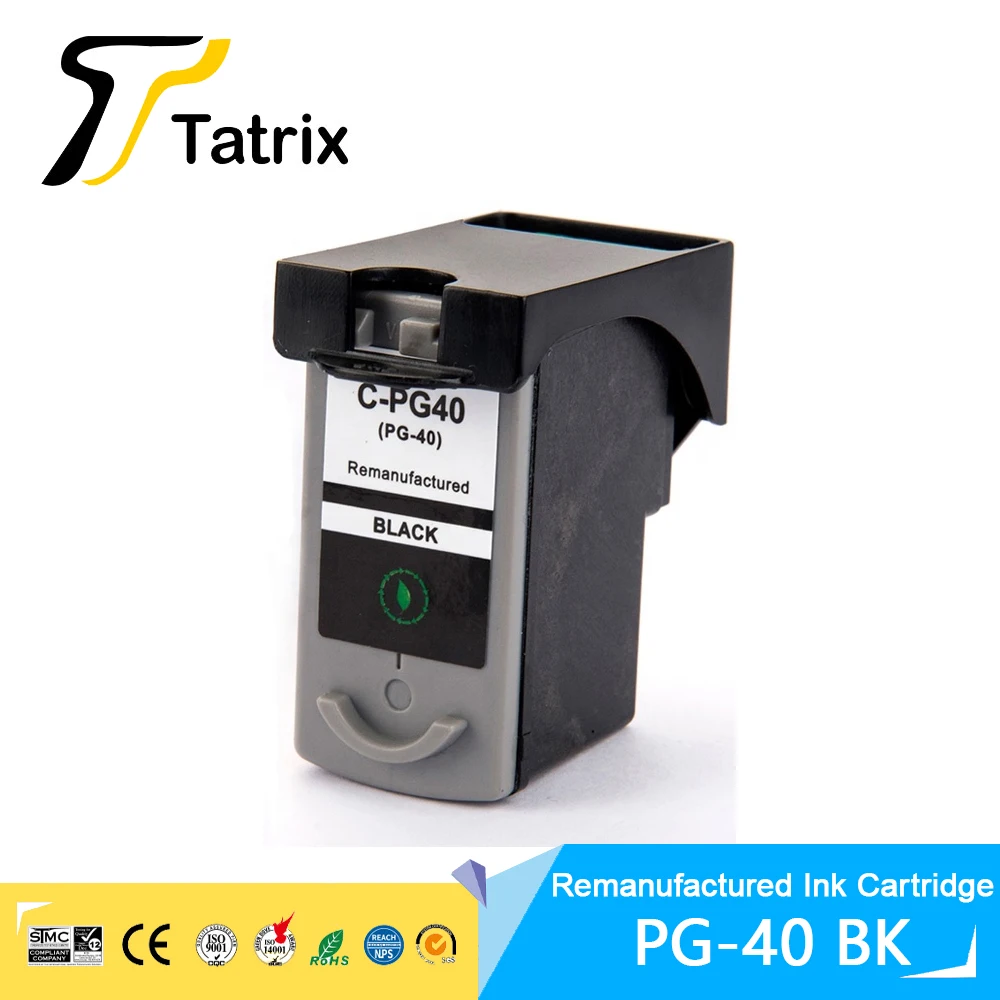 Tatrix PG 40 CL 41 PG-40 CL-41 PG40 CL41 Premium Color Remanufactured Ink Cartridge For Canon Pixma IP188 IP 1800 MP140 Printer