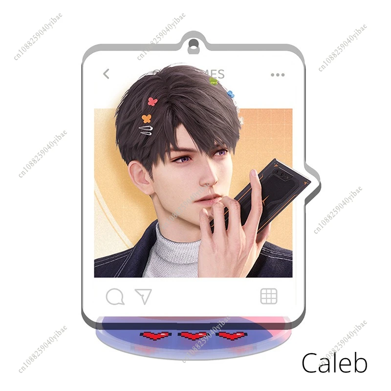 Love and Deepspace 9CM Character Standees Sylus Xavier Zayne Rafayel Caleb Board Stand Anime Cospaly Cartoon Desktop Decoration