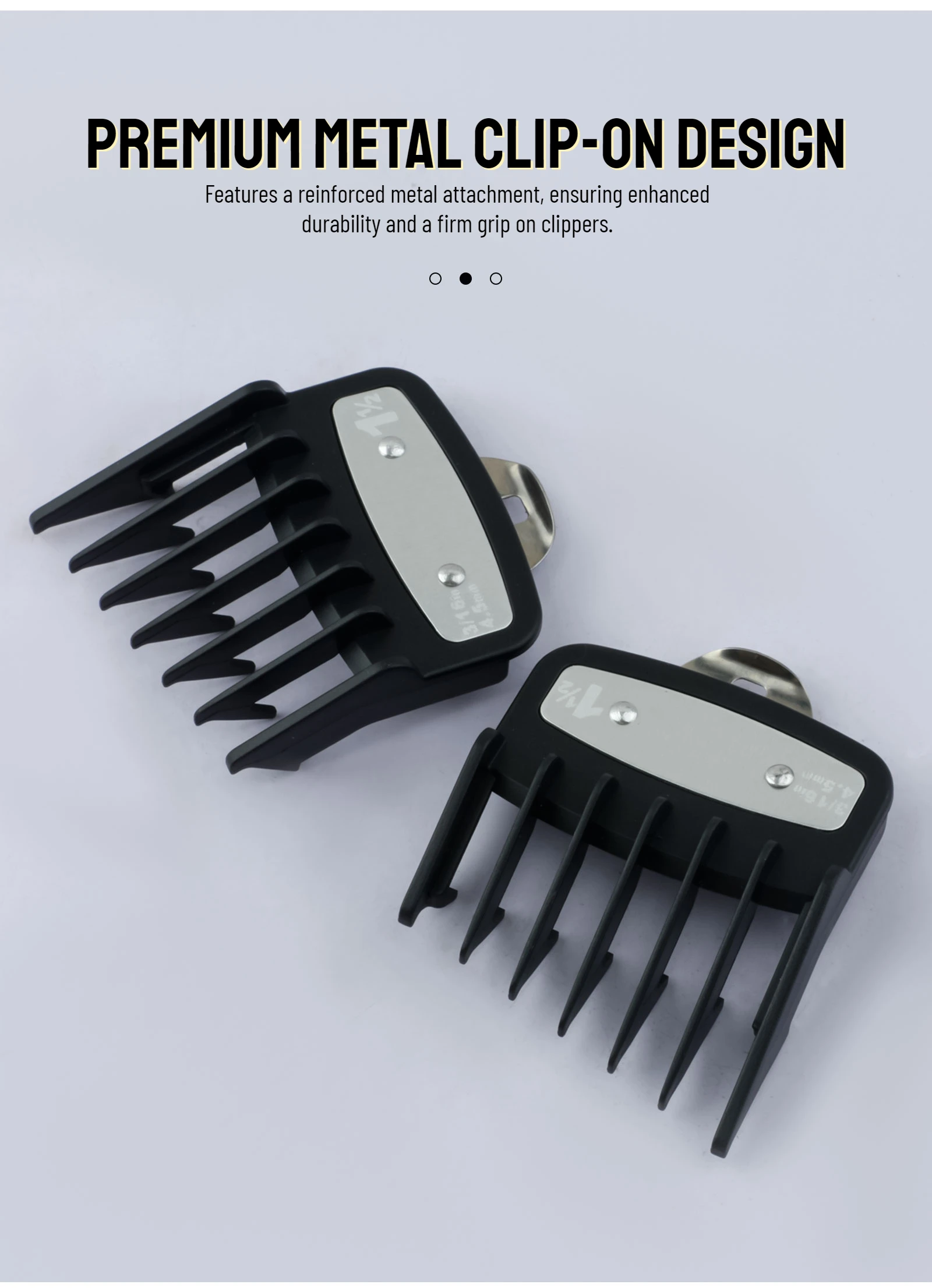 2 Stücke Professionelle Koteletten Friseur Haarschnitt Führungskamm Haarschneidemaschine Grenzkämme Trimmer Wachen Befestigung Styling Werkzeuge 3mm/4,5mm – Detail 9