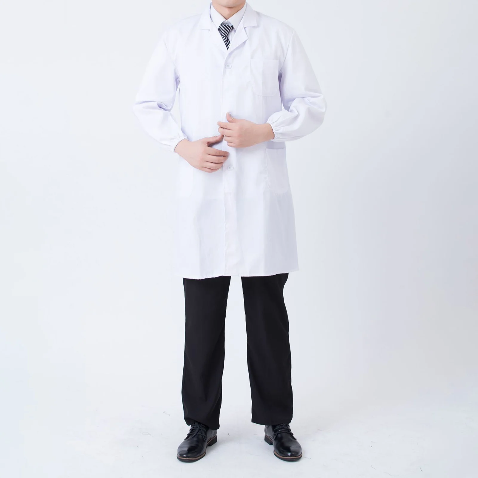 

Professional Doctor Lab Coat Long Sleeve White Medical Scientist Lab Coats for Hospital Scientist School