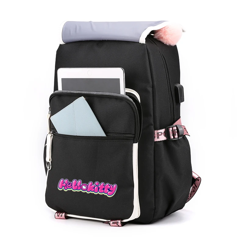 3Pcs/set Hello Kitty Backpack Women Rucksack for Student Girl Boy Back To School Bookbag Teenager Child Shoulder Bag Lunch Bags