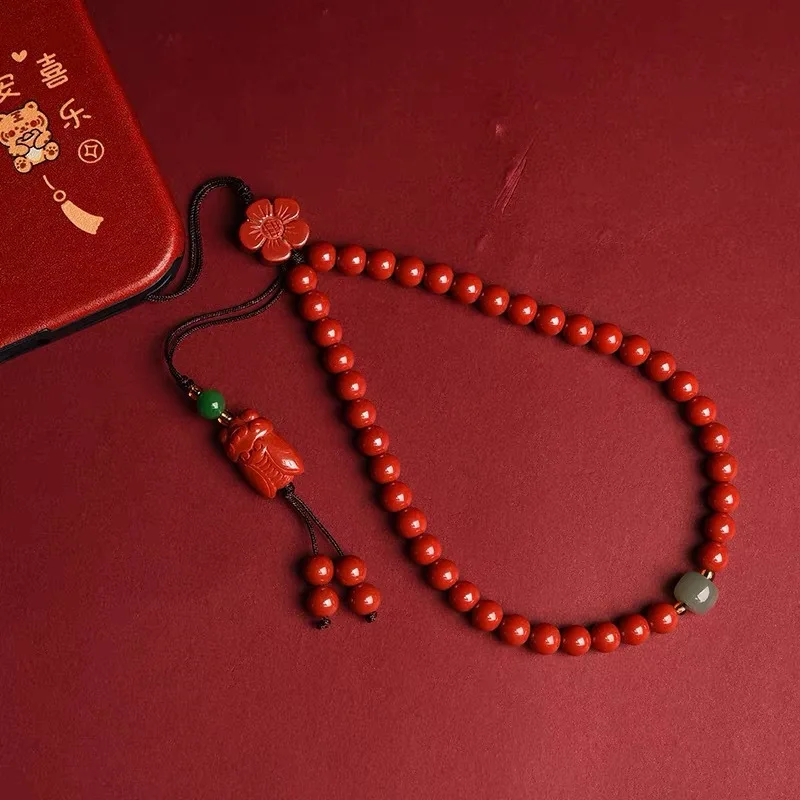 

Emperor Sand Wrist Long Women's Bead Chain Mobile Phone Chain Xiangyun Xiaohua Cicada Personalized Mobile Phone Chain