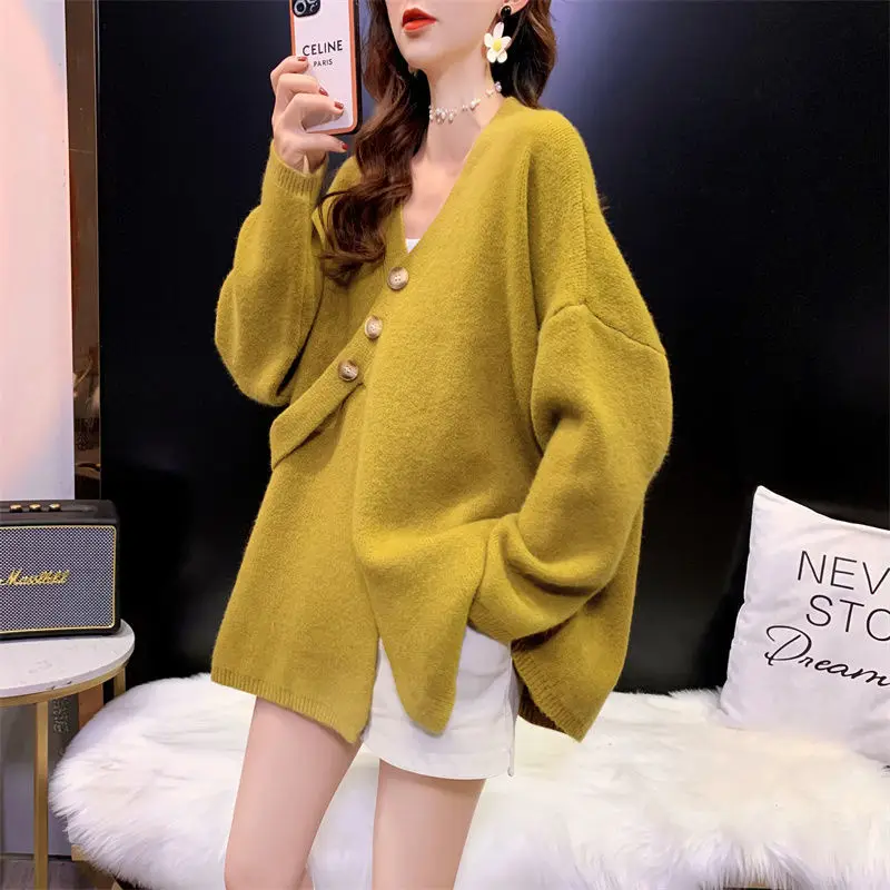 

Slouchy Sweater Cardigan Women 2023 New Spring, Autumn and Winter Relaxed Design Knitted Hot Fashion Cardigan Sweater Coat