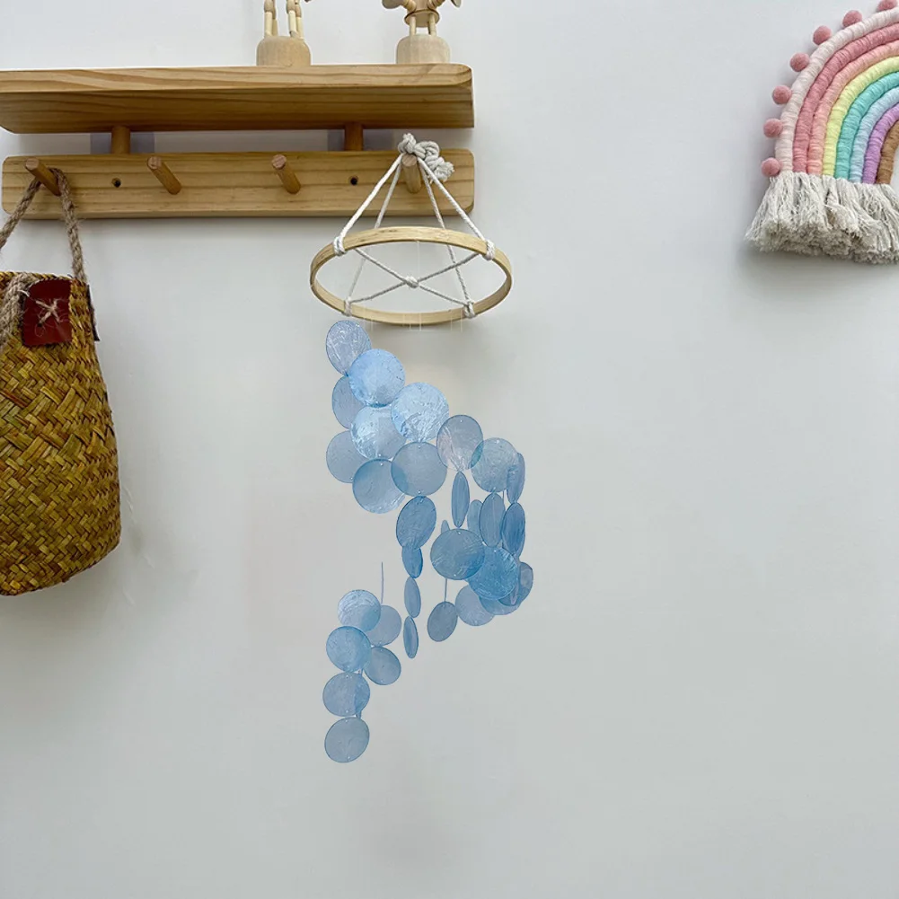 

77cm Natural Shell Dreamcatcher Wind Chime for Indoor Outdoor Use with Multiple Color Options Home and Patio Decor