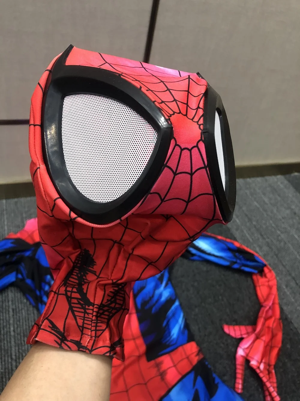 Big Lenses Ultimate Cosplay Man Superhero 3D Printed Spandex Costume SM Bodysuit disfraces de Halloween Adult Male - view 6