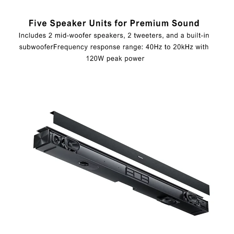 Xiaomi TV Audio 2.1 Bar Television 120W Soundbar Bluetooth PSspeaker NFC اقتران سريع مضخم صوت مدمج 5 وحدات صوت الذروة #3