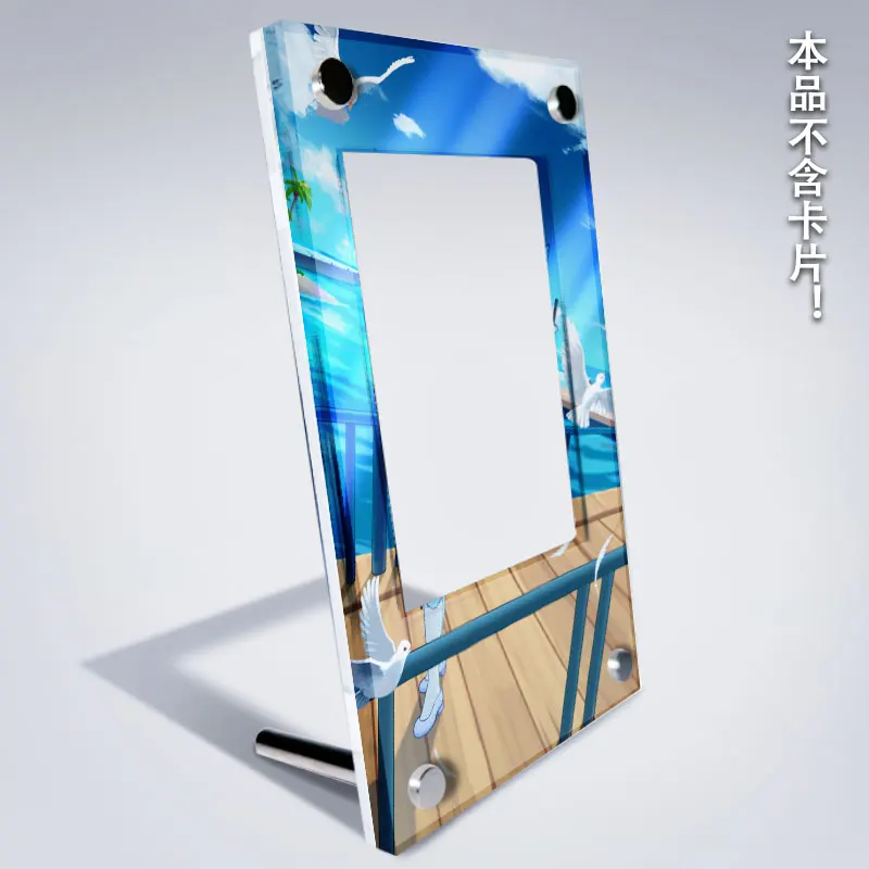 Nuovo Pocket Monster Lillie Card Espositore PTCG Anime Periferica Collezione di carte M1S Acrilico Carta Mattone Cornice per foto Giocattolo fai da te