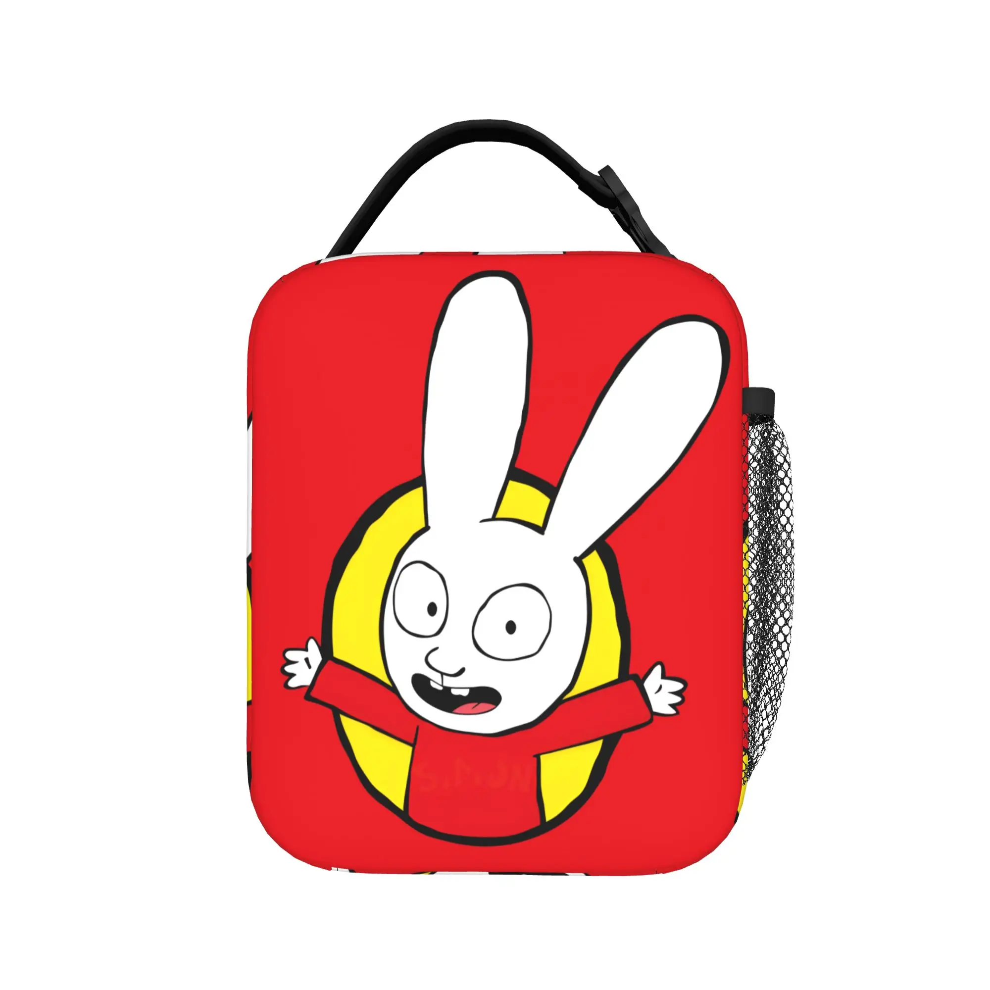 Simons Super Rabbit Insulated Lunch Bag Large You're welcome !  Reusable Thermal Bag Tote Lunch Box School  Travel Food Bag