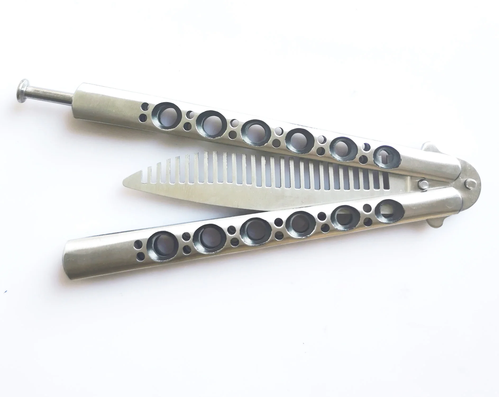 Tactical Trainer Metal Steel Blunt Practice Butterfly Training Tool Strong and Duable